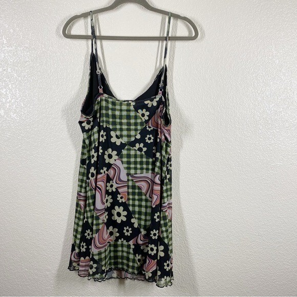 Current Mood Dolls Kills Women's Plus Size 1X Reinvent Myself Mesh Mini Dress - Picture 2 of 6